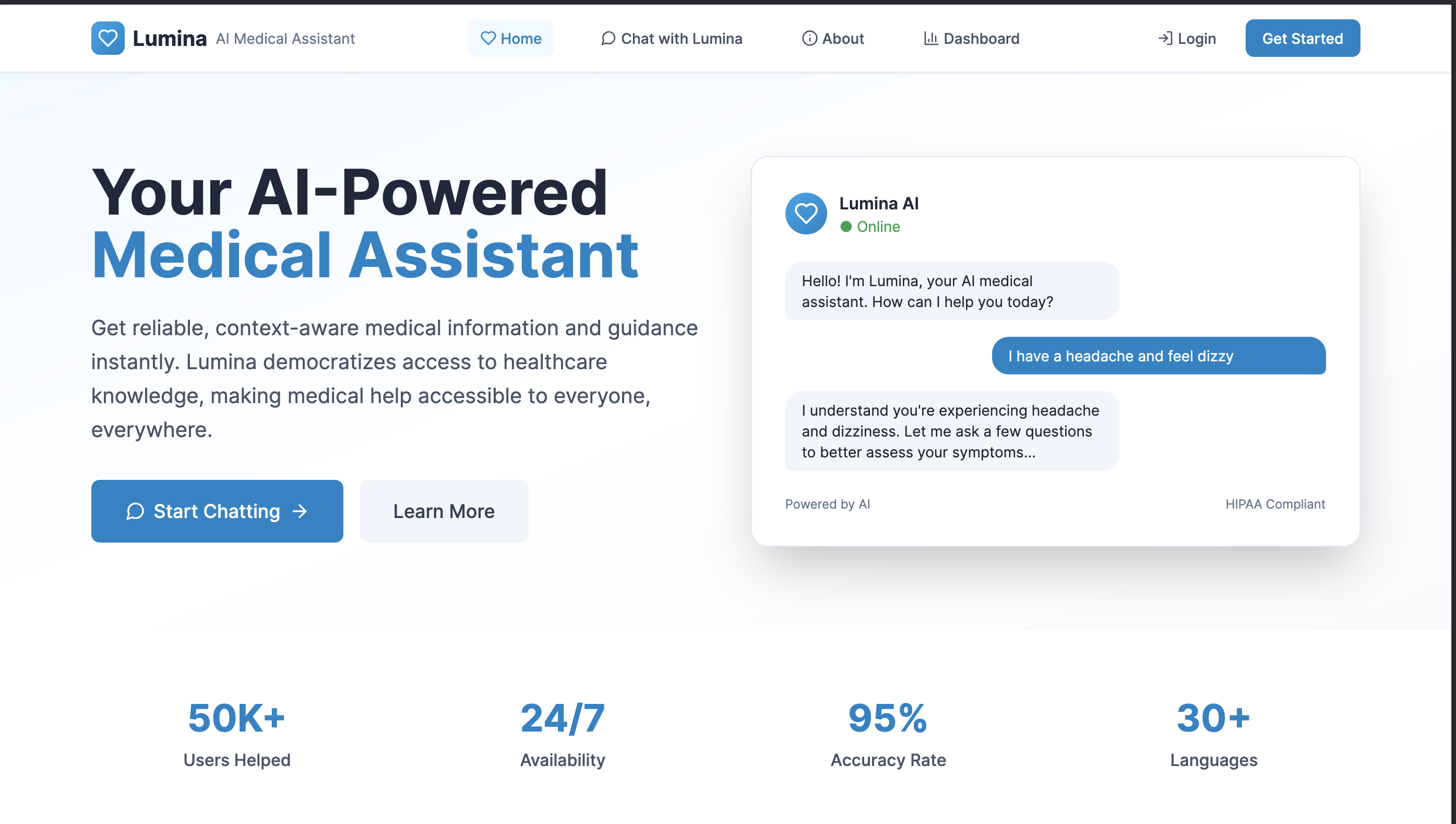 Lumina - AI Healthcare Assistant